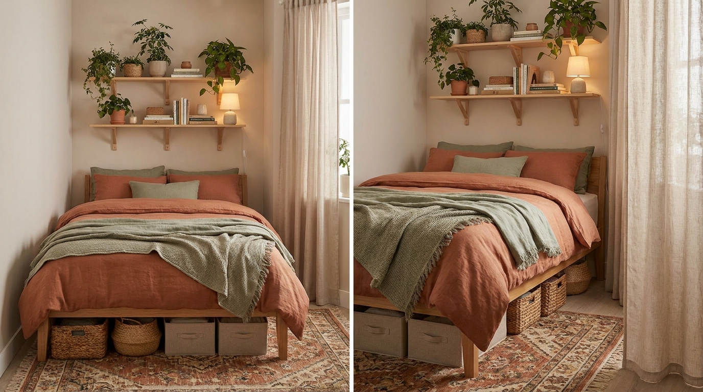 IKEA-hacks voor een kleine slaapkamer die echt werken